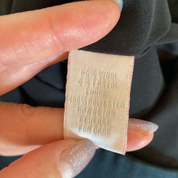 Rebecca Taylor Black Wool and Lastol Bustier Style Dress Size 2 - Picture 12 of 15